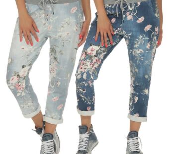 Damen Streetwear High-Waist Jeans im lockeren Mom- & Boyfriend-Stil