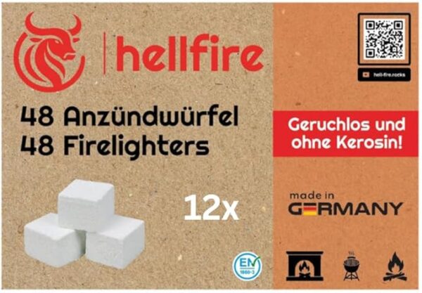 Hellfire Anzündwürfel: Öko Grill & Kaminanzünder – Bild 2