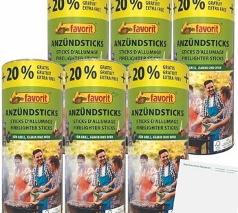 Favourit Lighting Cubes Pack of 6 (6 x 100 Tubs) + 20% Free + usy Block