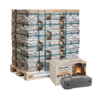 Braunkohlebriketts 90x10kg: Heizbriketts
