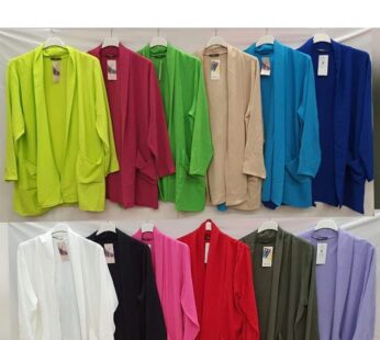 Damen Cardigan: Offen, mit Taschen, leicht