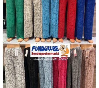Palazzohose Leopard Print Plissee – Elegant & bequem