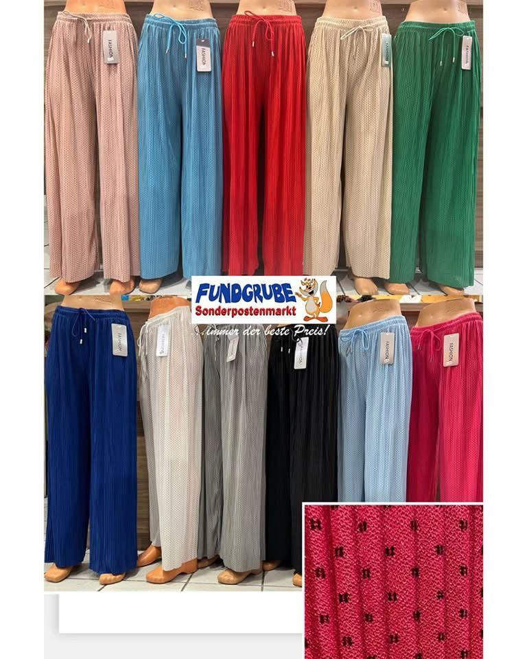 Dobby Dot Plissé Palazzo Pants