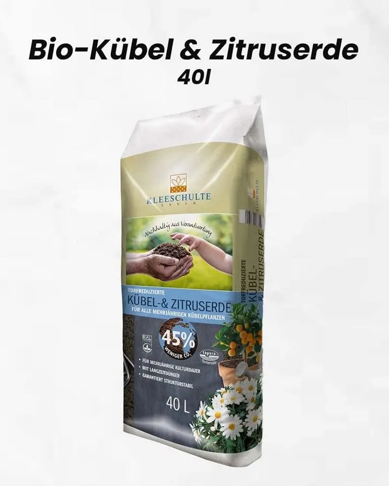Bio-Erde für Zitrus & Kübelpflanzen – 40L