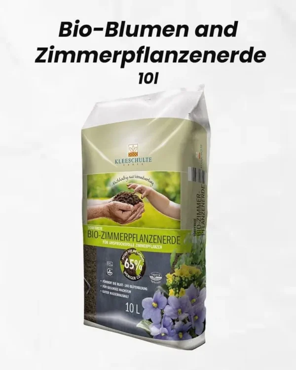 Bio-Blumenerde 10L: Zimmer-&Gartenpflanzen