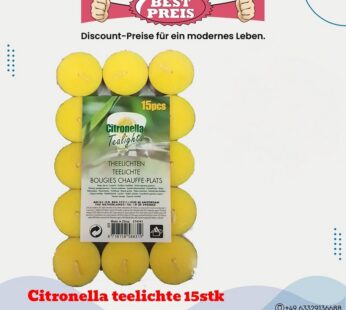 Citronella teelichte 15stk