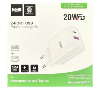 Ladestecker Power 2-Port USB 20W