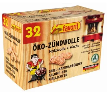 Öko Zündwolle 32 Stk: Natur, Schnell & Sicher