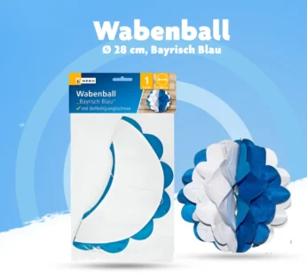 Oktoberfest Bayrisch Blau & Weißer Wabenball (28 cm)